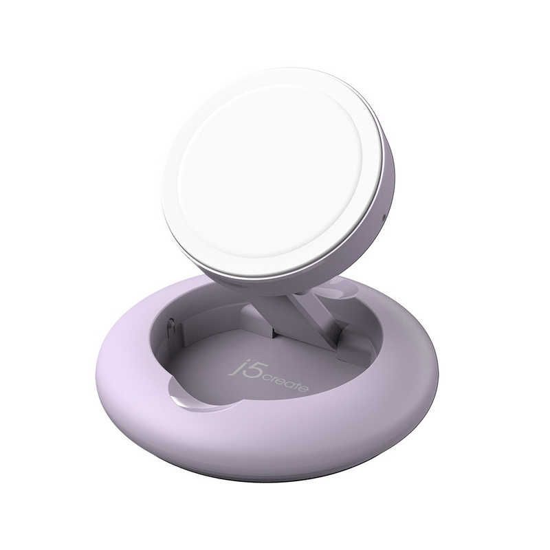 限定セール，人気セール 【 新品 未開封 】   J5 MagSafe認証 15W Wireless Charging Stand パープル JUPW1107PNP 未使用 送料無料 電源アダプター・充電器