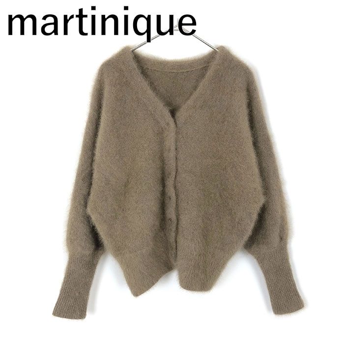 マルティニーク　FURRY 2WAYカーディガン ラクーン　ニット マルティニーク martinique FURRY 2WAYカーディガン ラクーン ニット