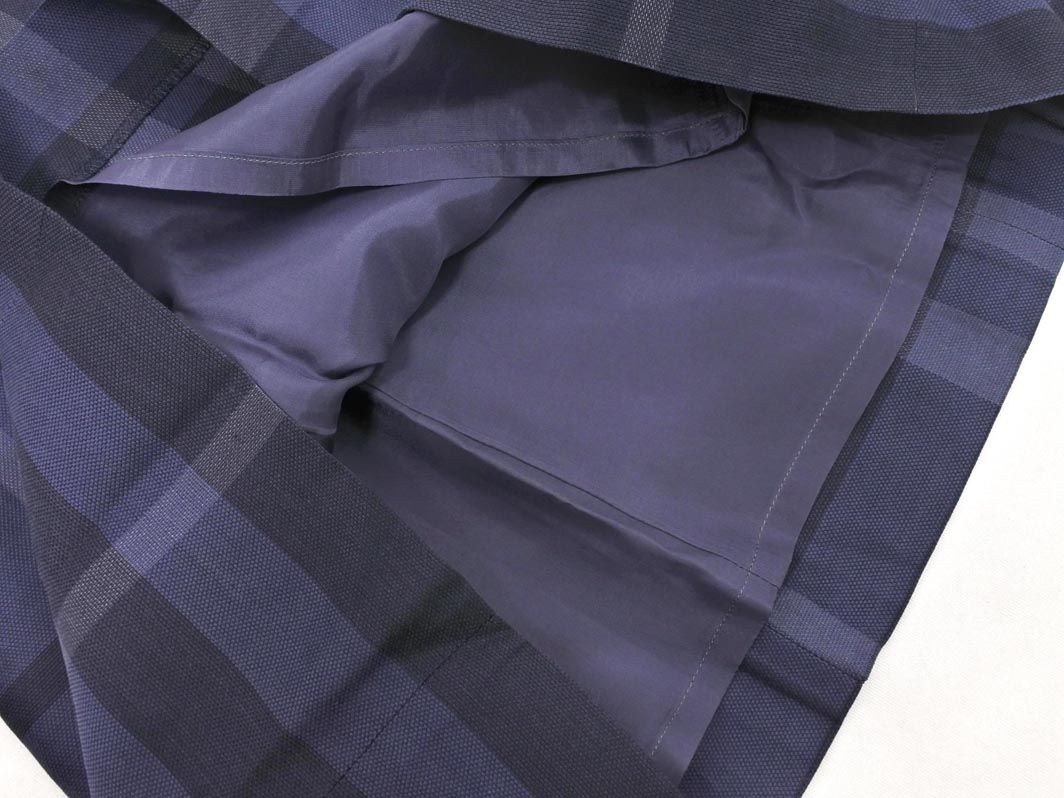 BURBERRY LONDON コットン/リネン ワンピース 現行 ネイビー BURBERRY LONDON コットン/リネン ワンピース 現行 ネイビー