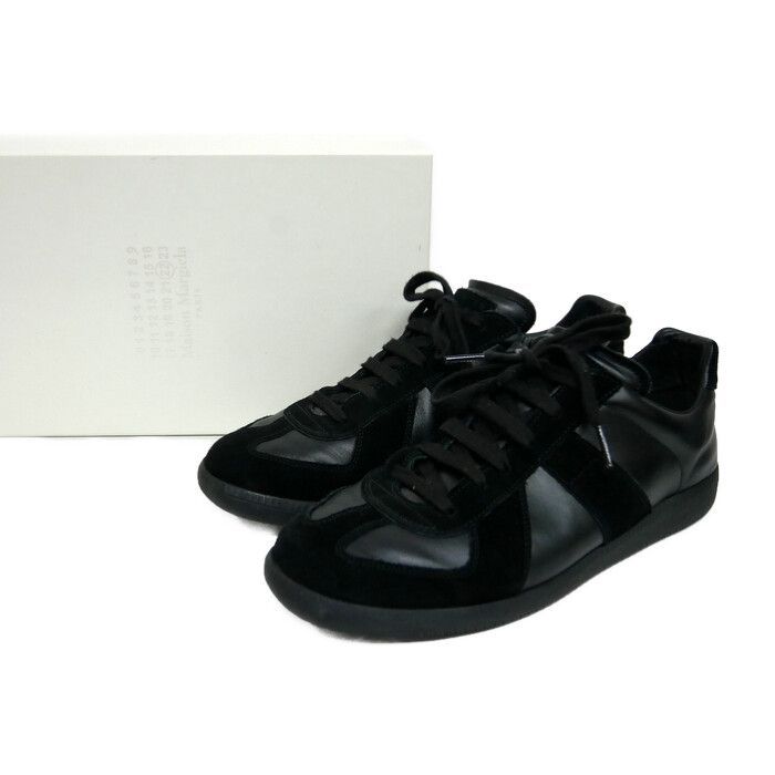 Maison Margiela メゾンマルジェラ 20SS REPLICA German Trainer ジャーマントレーナー スニーカー S57WS0236 P1897 イタリア製 BLACK ブラック 黒 41 26