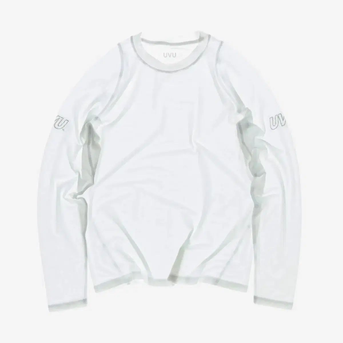 UVU ロングスリーブ ランニング トップス white L size