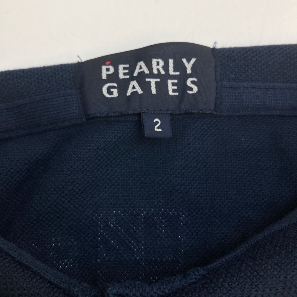【PEARLYGATES】パーリーゲイツ ポロシャツ 半袖 LL 刺繍 ワッペン パーリーゲイツ 半袖ポロシャツワンピース ペイズリー 89