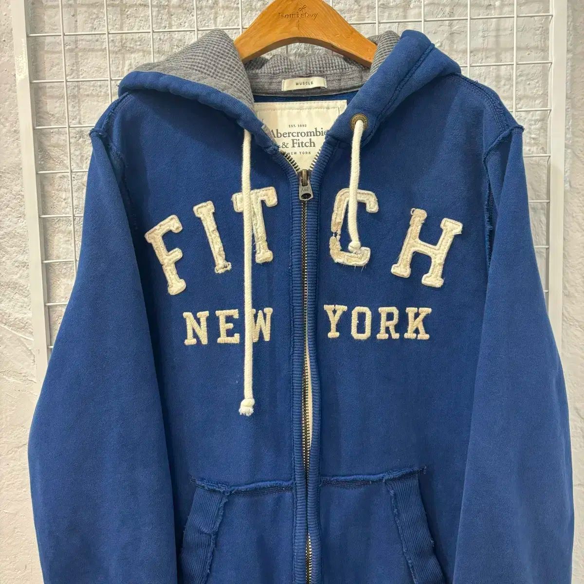 Abercrombie(アバクロンビー) y2k ヴィンテージ 青 フード付き