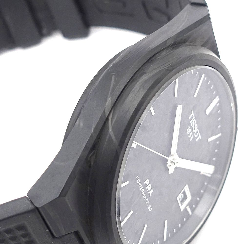 TISSOT ティソ PRX 40MM 自動巻き腕時計 黒文字盤 ブラック 美品