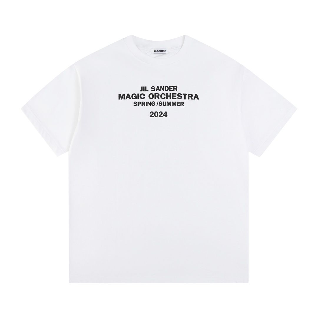 美品 24ss ジルサンダー JILSANDER Tシャツ 男女兼用 半袖 白 W3 #クラシックレターロゴ - メルカリ