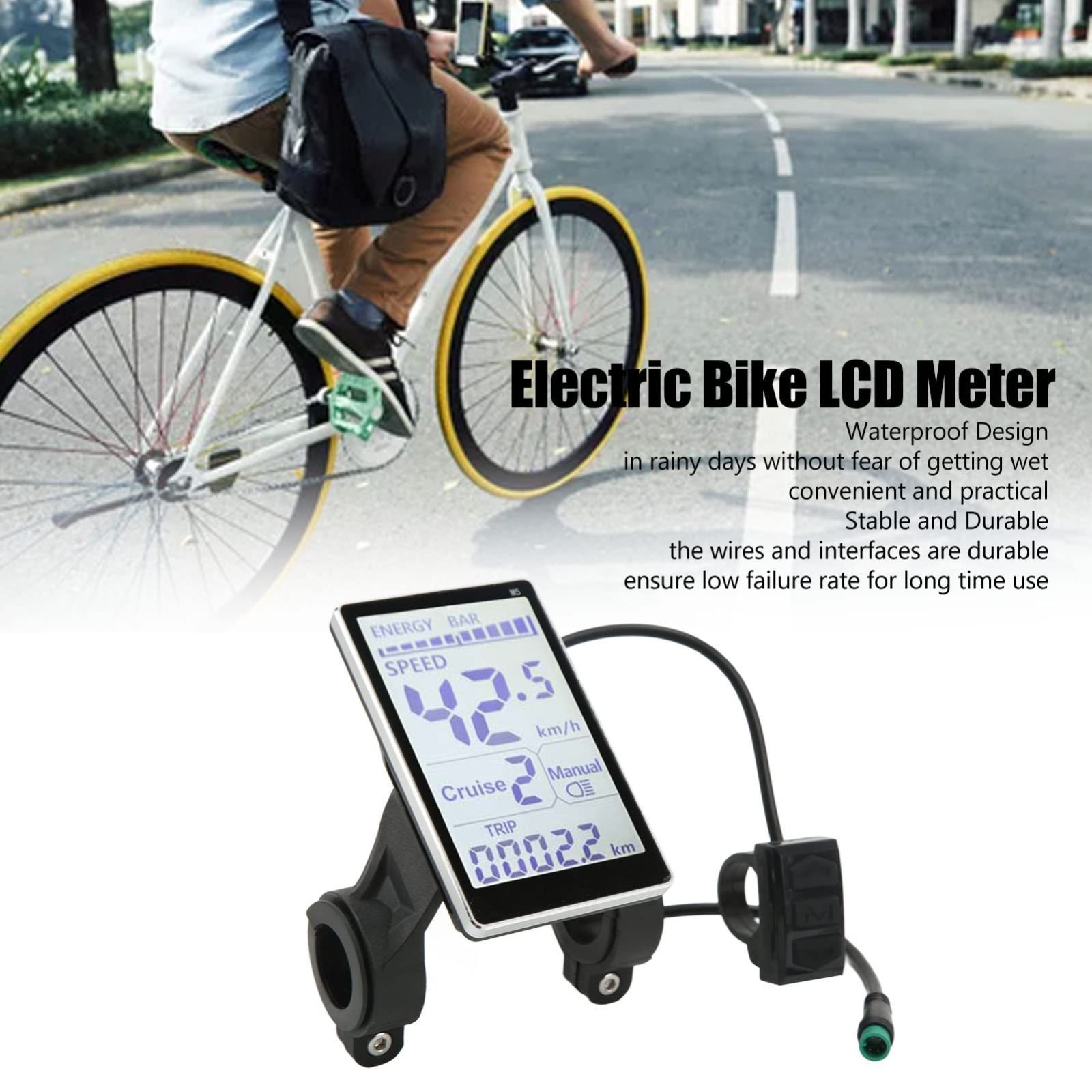 数量限定】36V 48V 60V M5 LCDパネルスクリーン Ebike 電動バイクLCDディスプレイ、24V LCD ディスプレイ コントロール  パネル 防水 電動自転車 モーター コントローラー表示メーター 自転車アクセサリー - メルカリ