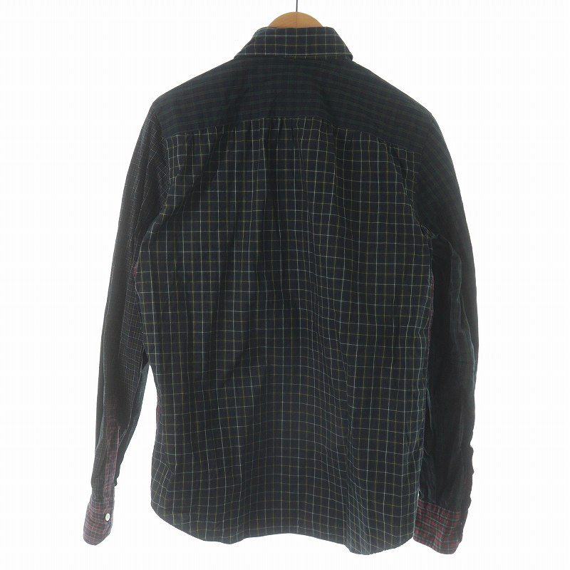 ドゥロワー Drawer 別注 サルヴァトーレ ピッコロ Salvatore Piccolo シャツ 長袖 タータンチェック 切替 赤 レッド