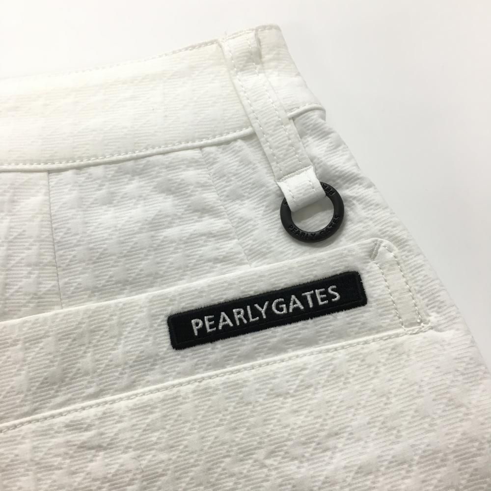 PEARLY GATES チェーンプリントスカート 白 ゴルフ レディース 新品