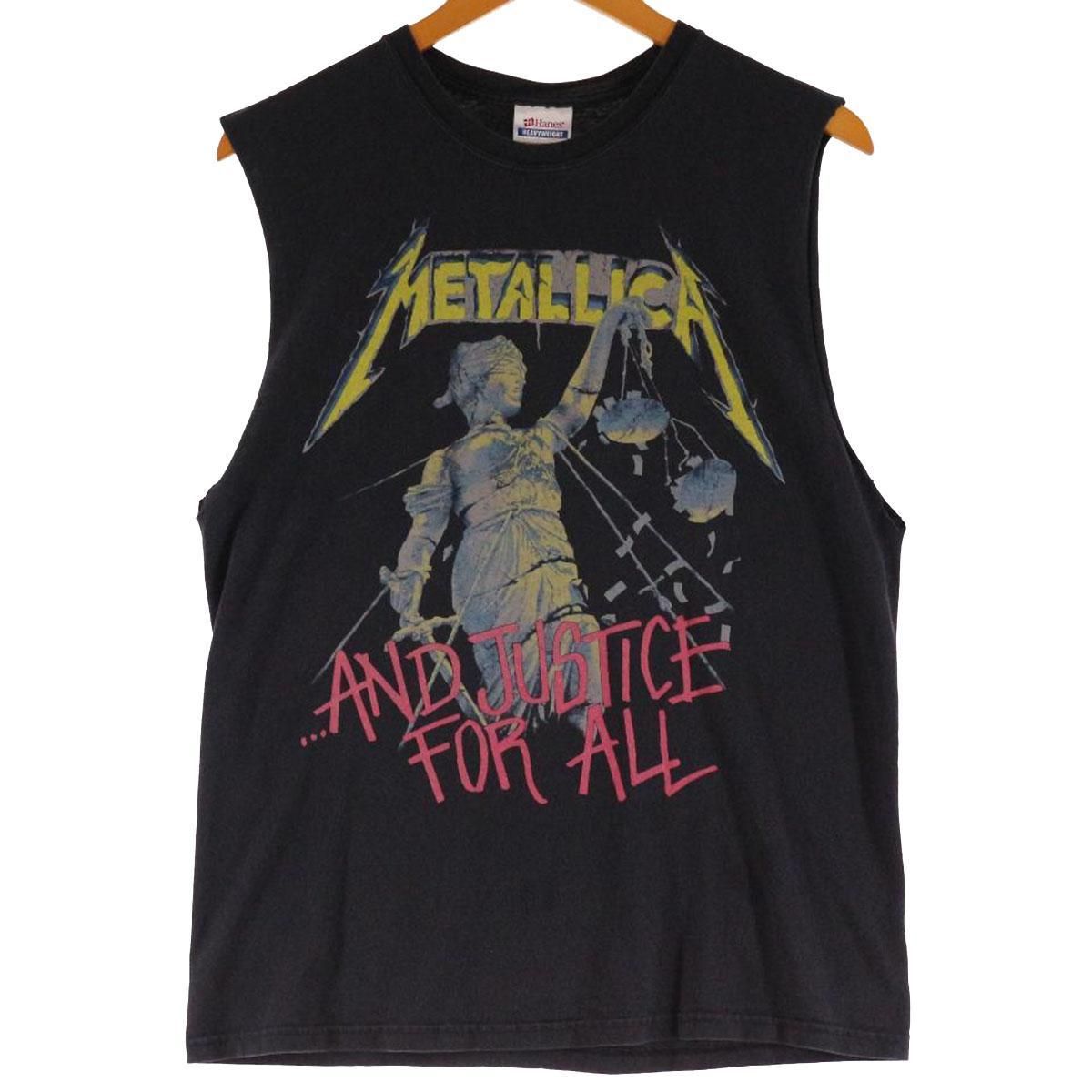 古着 ヘインズ Hanes METALLICA メタリカ ノースリーブ バンドT
