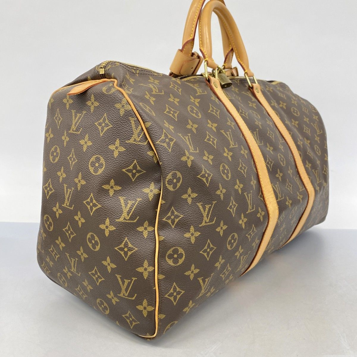 5md3907 ルイヴィトン ボストンバッグ モノグラム キーポル50 M41426 ブラウン メンズ レディース ユニセックス