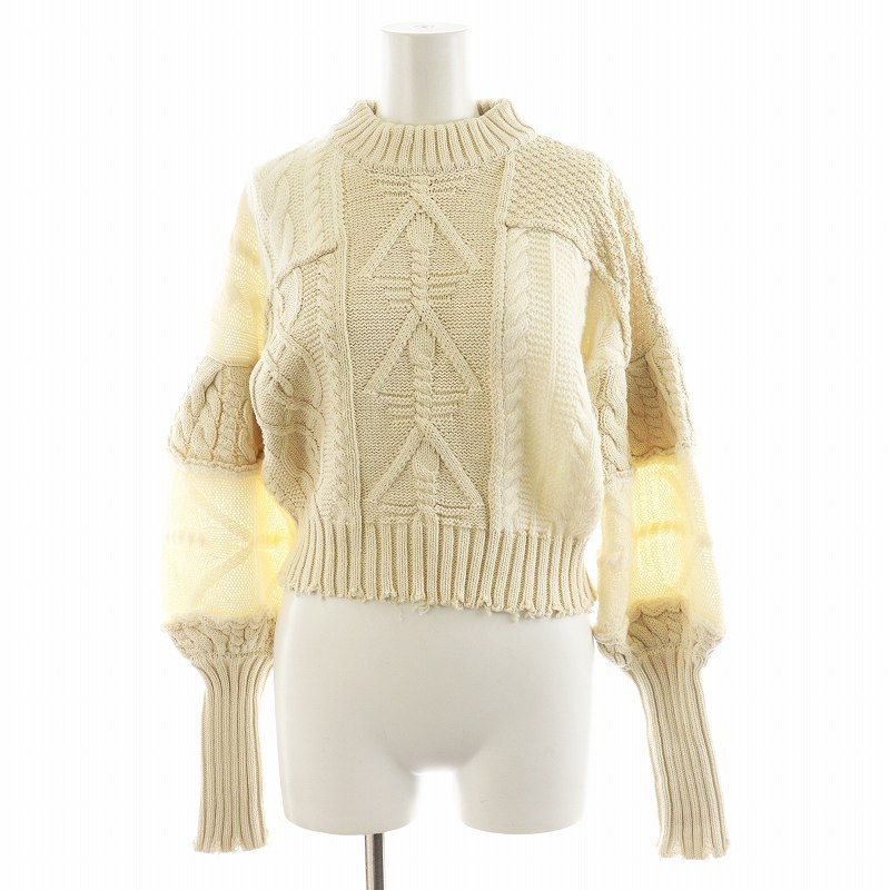 TODAYFUL - トゥデイフル 21AW パッチワークパフニット セーター ボリュームスリーブ TODAYFUL（トゥデイフル）の「パッチワークパフニット（ニット