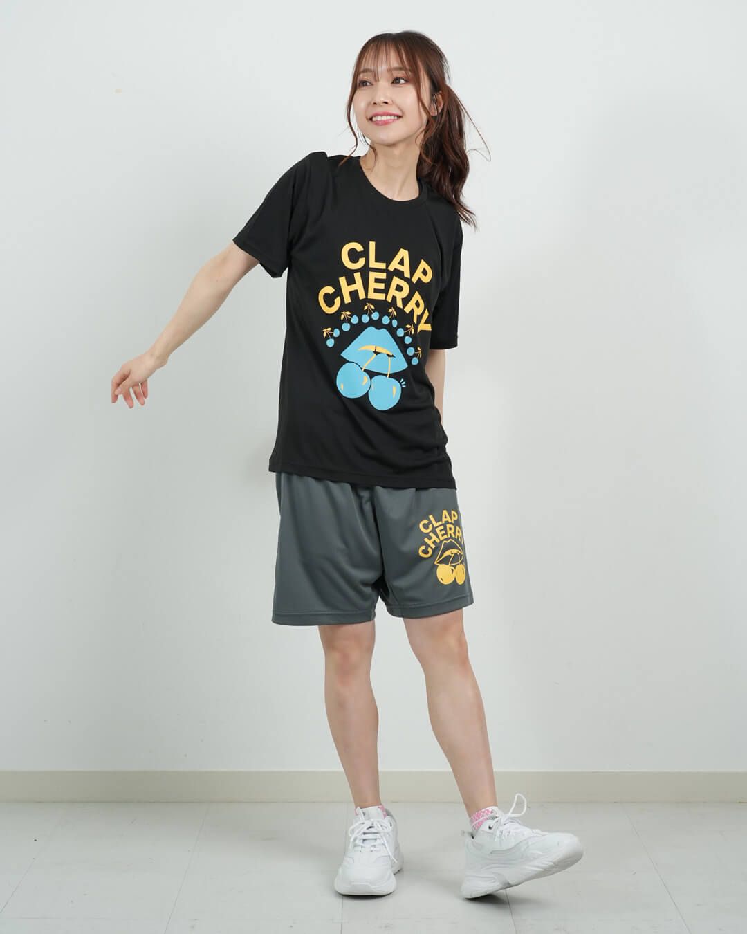 clap クラップ新作 7月25日(金)発売 チェリードライハーフパンツ　ズンバ clap クラップ新作 7月25日(金)発売 チェリードライハーフパンツ
