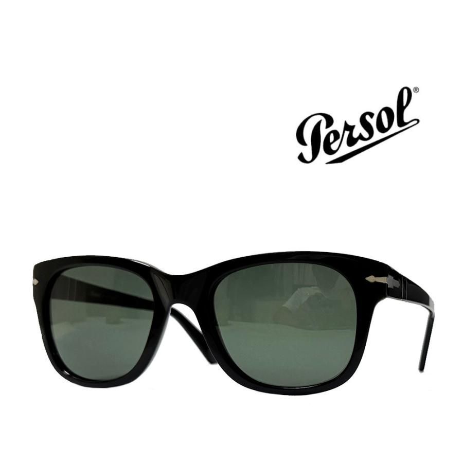 Persol】 ペルソール サングラス PO03372S 95/31 ブラック 国内