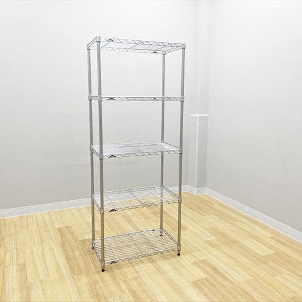 メタルラック 天地5段 ERECTA エレクタ クローム
