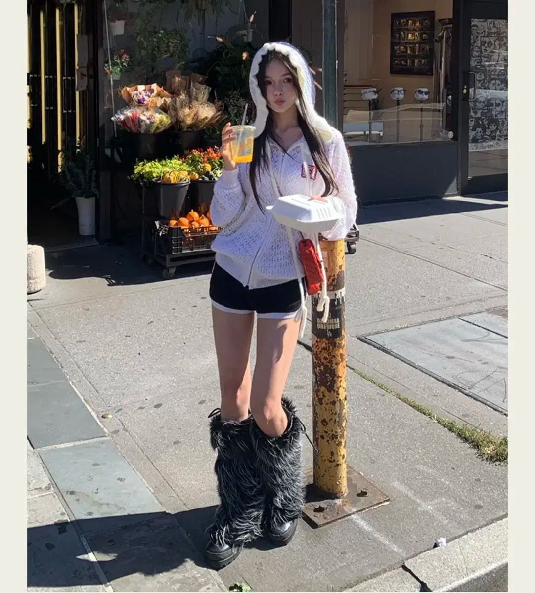 ソークッキー ローラン ニット フードジップアップ