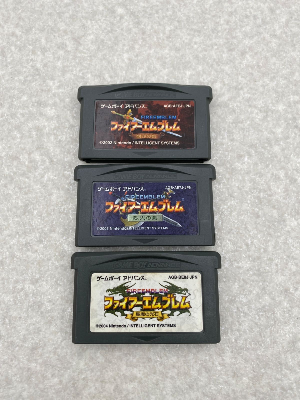 ファイアーエムブレム 烈火の剣 聖魔の光石 封印の剣 ゲームボーイアドバンス 3点