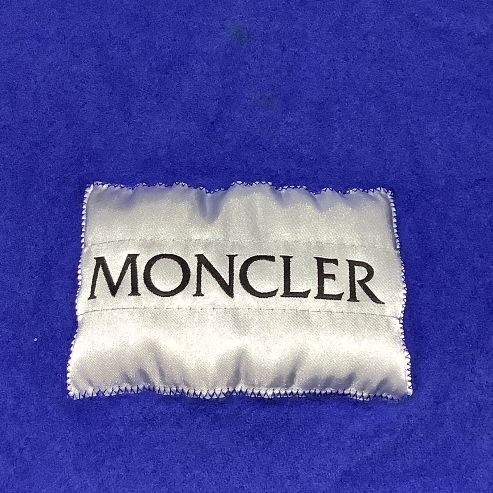 卸売 21AW モンクレール MONCLER ビッグロゴ ウール ダウン マフラー