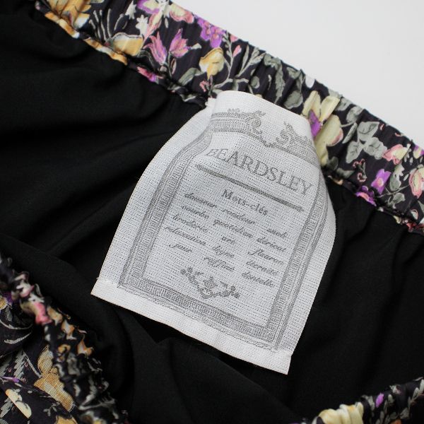 美品 BEARDSLEY ビアズリー フラワーランダムティアードスカート