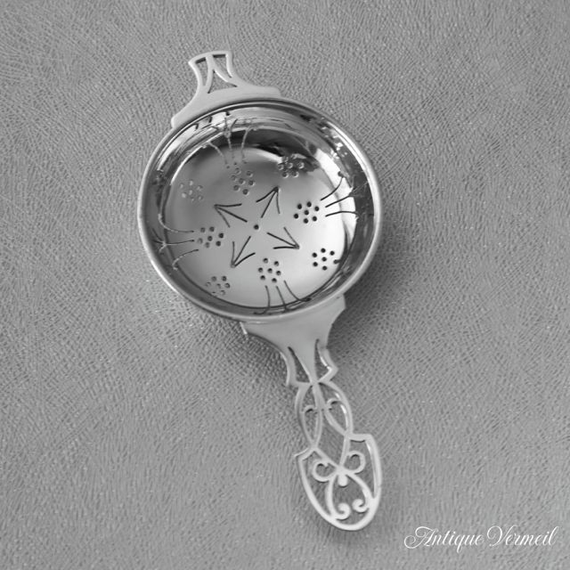 John Biggin】【純銀ハンドル】 Art Deco ティーナイフ 6本 1895年