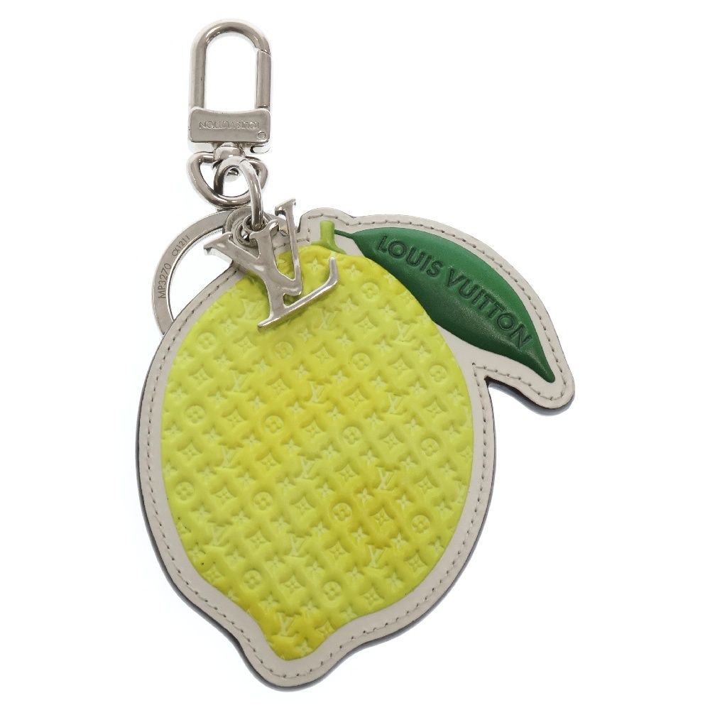 LOUIS VUITTON ルイヴィトン レモン モノグラム レザー キーホルダー イエロー MP3270