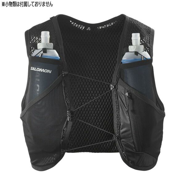 サロモン アクティブスキン4セット SALOMON ACTIVE SKIN 4 SET BLACK METAL トレラン トレッキング バッグ HRDEVELOPMENT_JP