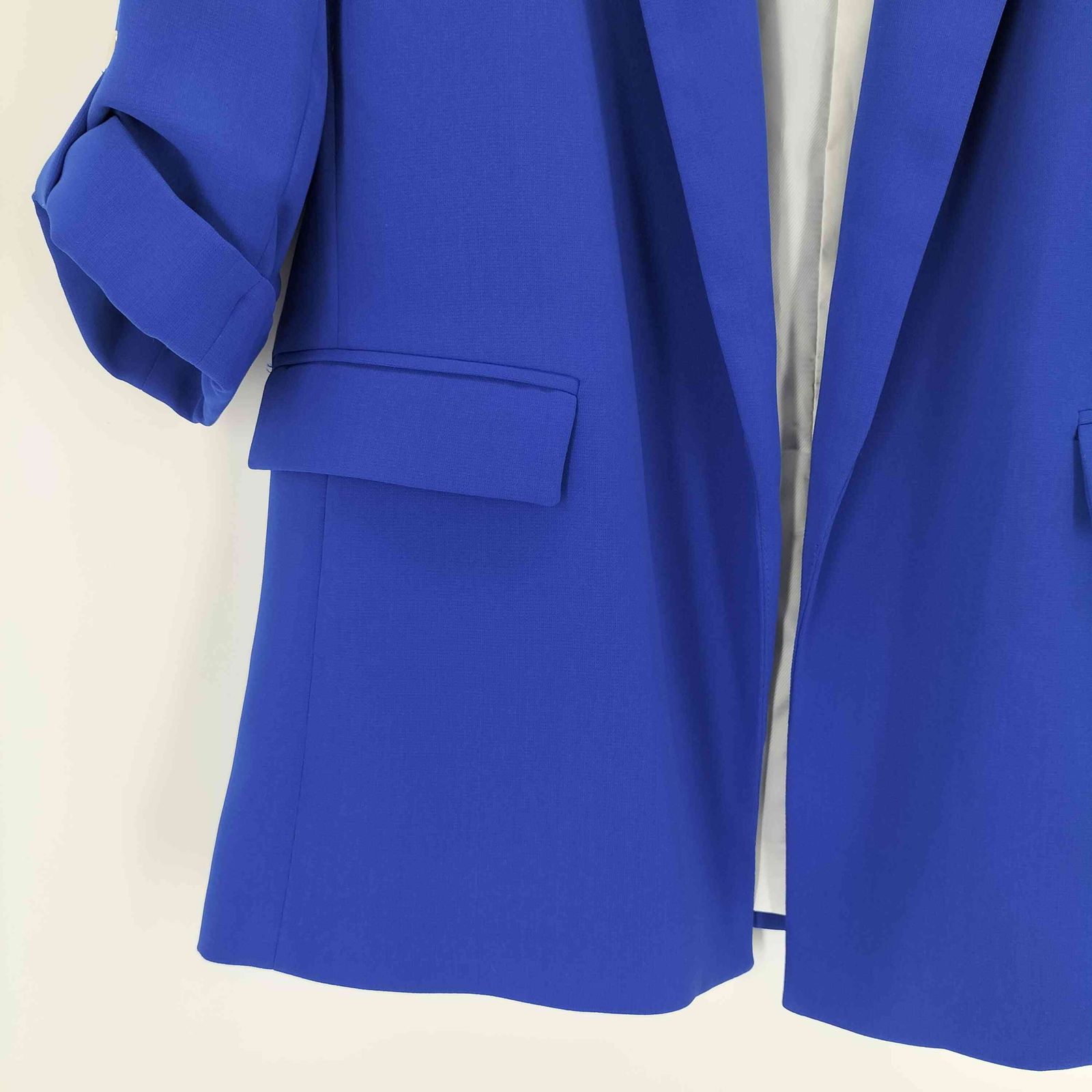 ザラ ZARA ロールアップスリーブブレザー レディース import：M