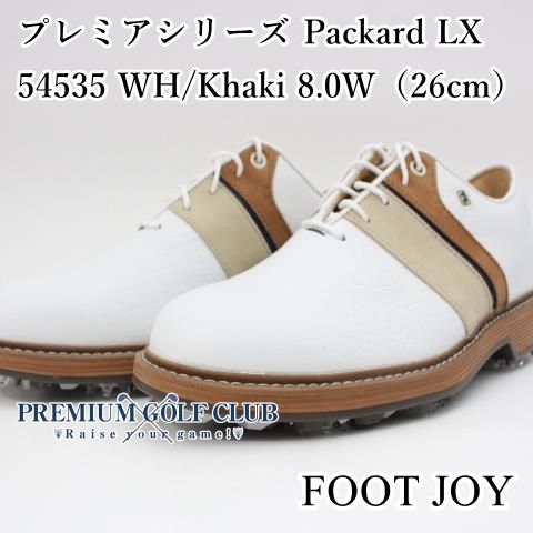 新品 フットジョイ プレミアシリーズ パッカード Packard LX 54535 ホワイト/カーキ 8.0W（26cm） シューズ 2025年 日本未発売 US天然皮革モデル！ [3421]