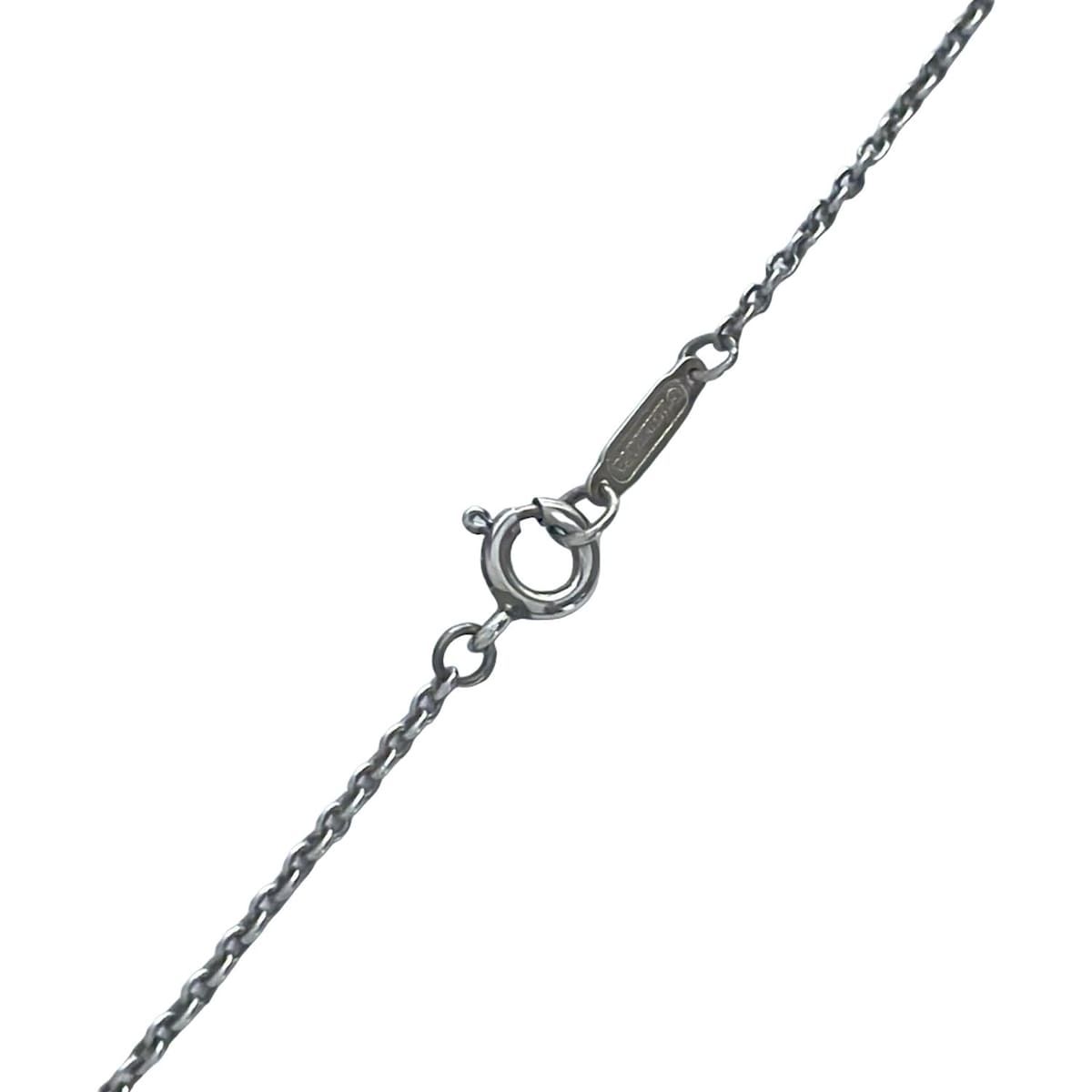 箱付 Tiffany&Co ティファニー インターロッキング ネックレス ルベド TIFFANY&Co.(ティファニー) ネックレス美品 1837インター