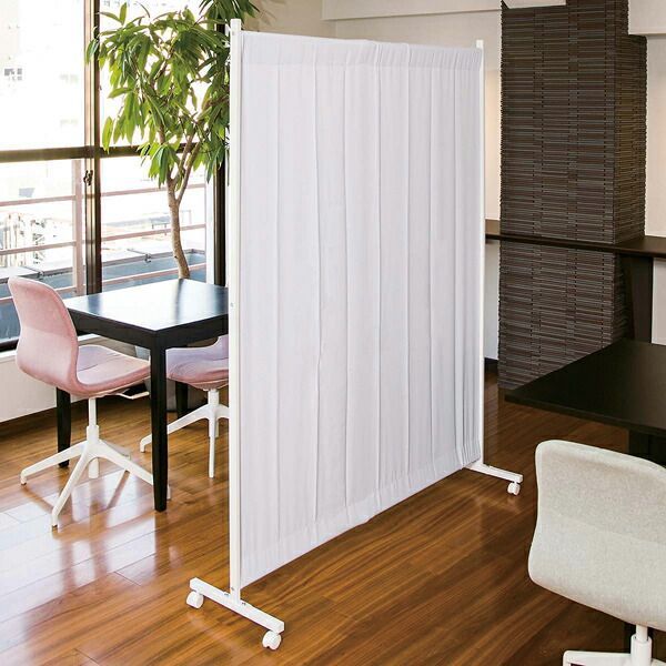 伸縮式キャスターパーティション W90cm ベージュ 61-791-36-1 MARWIL-DEMENAGEMENTS_CH