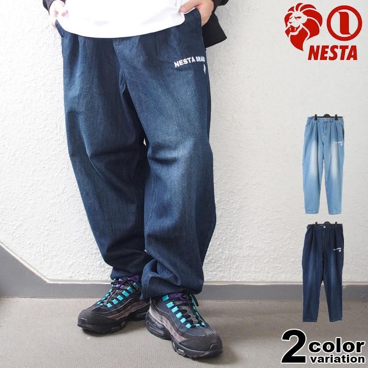 ネスタブランド NESTA BRAND デニムパンツ ジーンズ ワイドパンツ テーパード メンズ 大きいサイズ ボトムス 243nb1802b