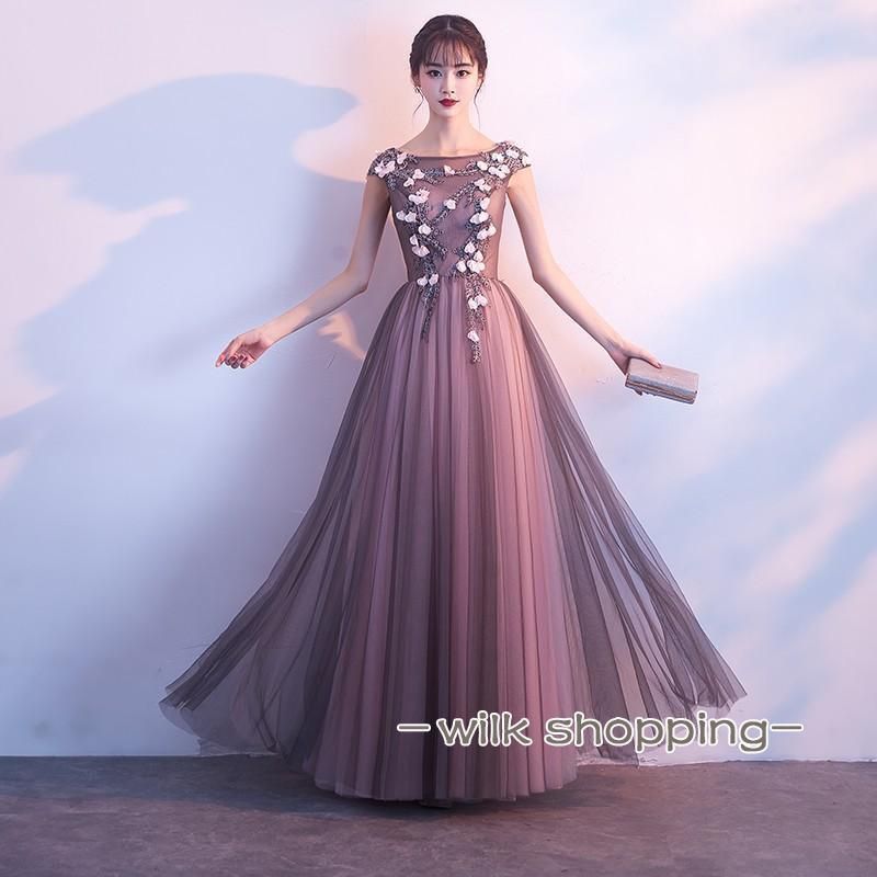 カラードレス ロング 安い 演奏会 結婚式 カクテルドレス 二次会 花嫁 ウエディングドレス 発表会 パーティードレス 半袖 イブニングドレス コンサート GRATTY] 演奏会用ドレス 演奏会 ロングドレス スカート ピアノ 発表会