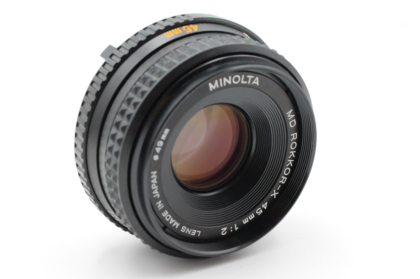 極上品☆MINOLTA MD ROKKOR-X 45mm F2 ミノルタ MDロッコールX 準パン 