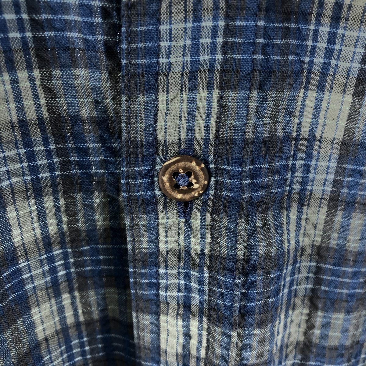 古着 90年代 パタゴニア Patagonia シアサッカー 半袖 チェックシャツ