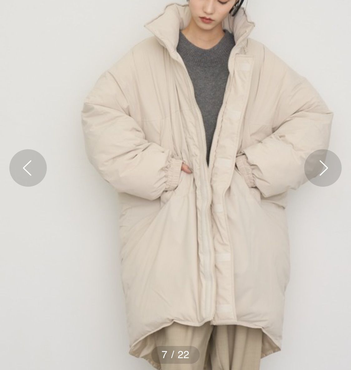 NOGLE ノグル モンスター中綿コート フード収納 オーバーサイズ ビッグ