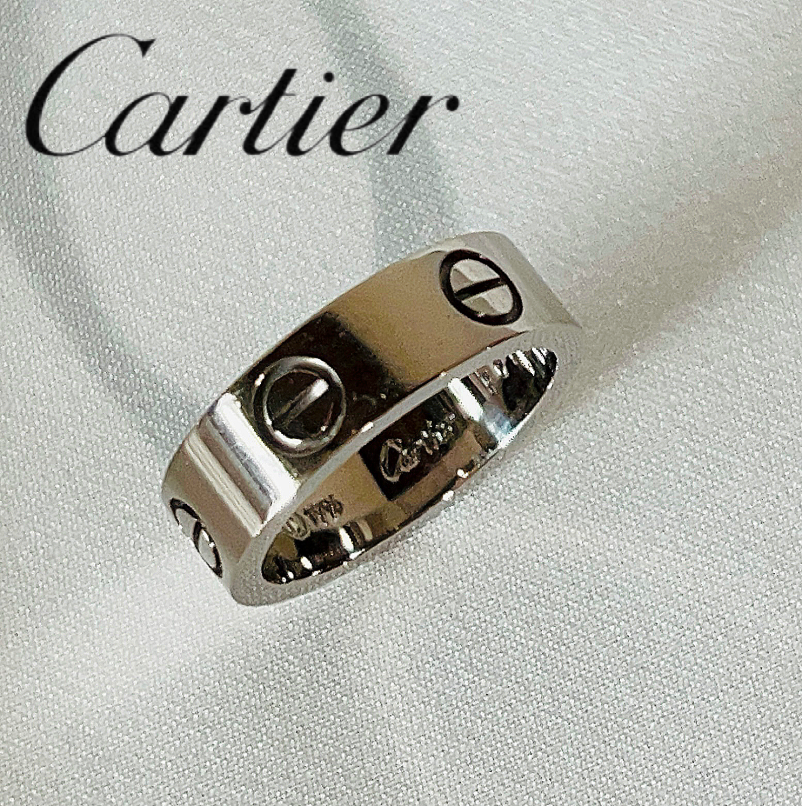 ふるさと割】 指輪 リング K18 カルティエ CARTIER 10.5号 美品 中古