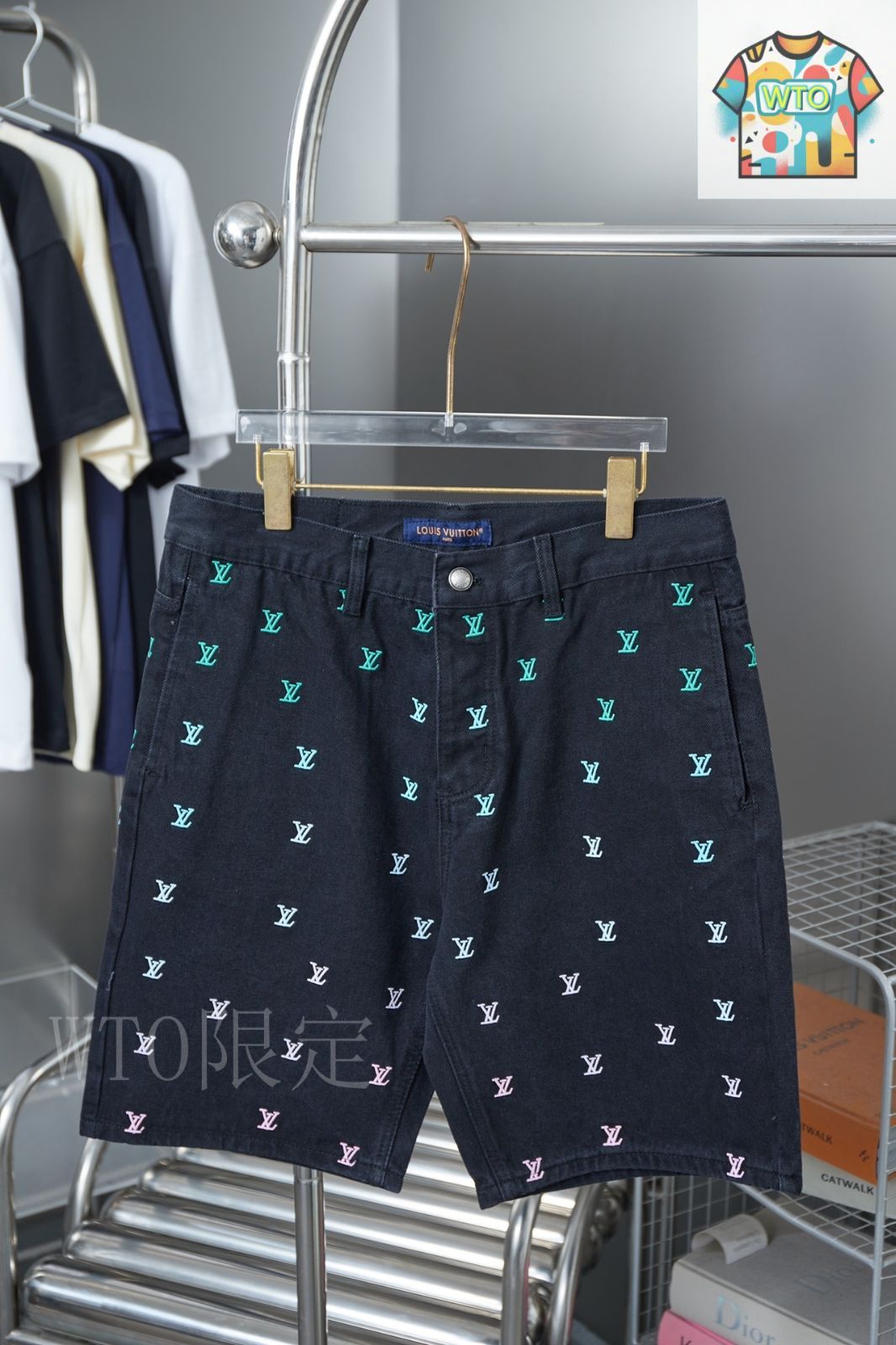 【デイリーにお洒落♪】Louis Vuitton★LV デニムショーツ これからの暖かい季節に♪】ルイヴィトン LV デニムショーツ