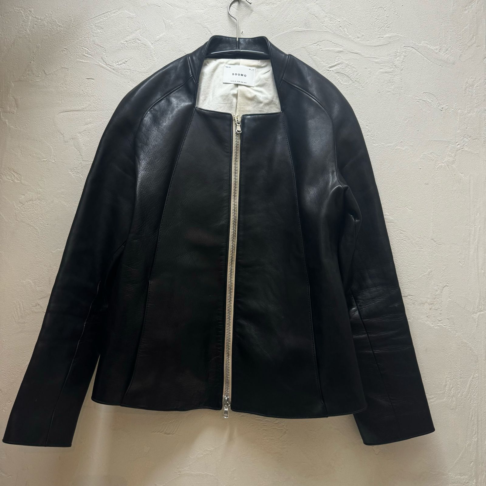 Soumo Hollow leather jacket ライダース ソウモ Soumo Hollow leather jacket ライダース ソウモ
