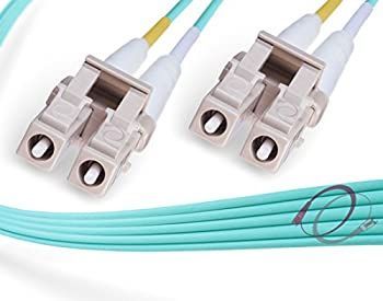FiberCablesDirect - 9M OM4 LC LC ファイバーパッチケーブル | AnyAngle Duplex 50/125 LC - LC マルチモードジャンパー 9メートル (31フィート