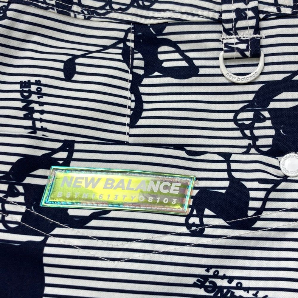 サイズ：0 NEW BALANCE GOLF ニューバランス  スカート ボーダー ボストンテリア柄 ホワイト系 [240101418793] ゴルフウェア レディース ストスト サイズ：0 NEW BALANCE GOLF ニューバランス スカート ボーダー