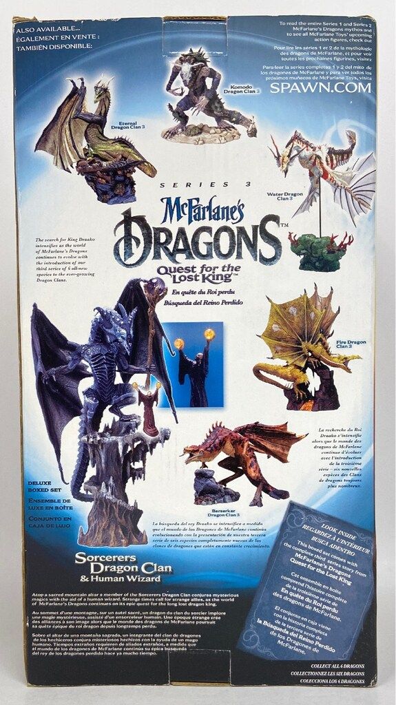 McFARLANE TOYS SERIES 3 / QUEST FOR THE LOST KING SORCERERS DRAGON 