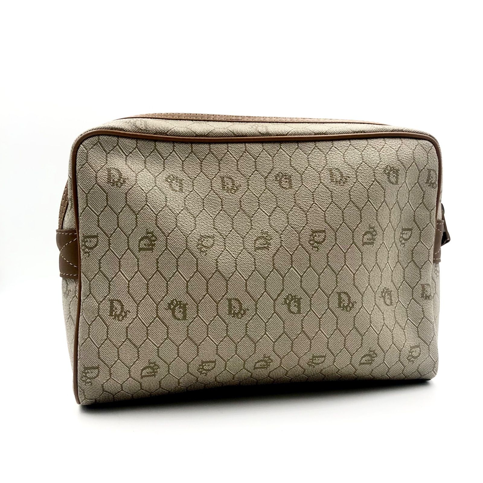 Christian Dior ハニカム柄 PVC×レザー クラッチバック 【公式通販】