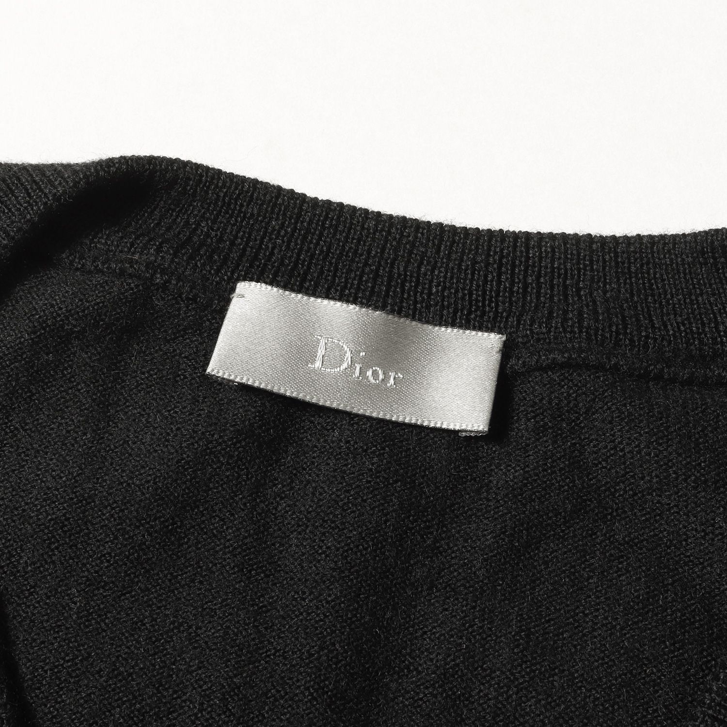 Dior HOMME ディオールオム ニット GLAM期 爪痕 加工 Vネック ウール 
