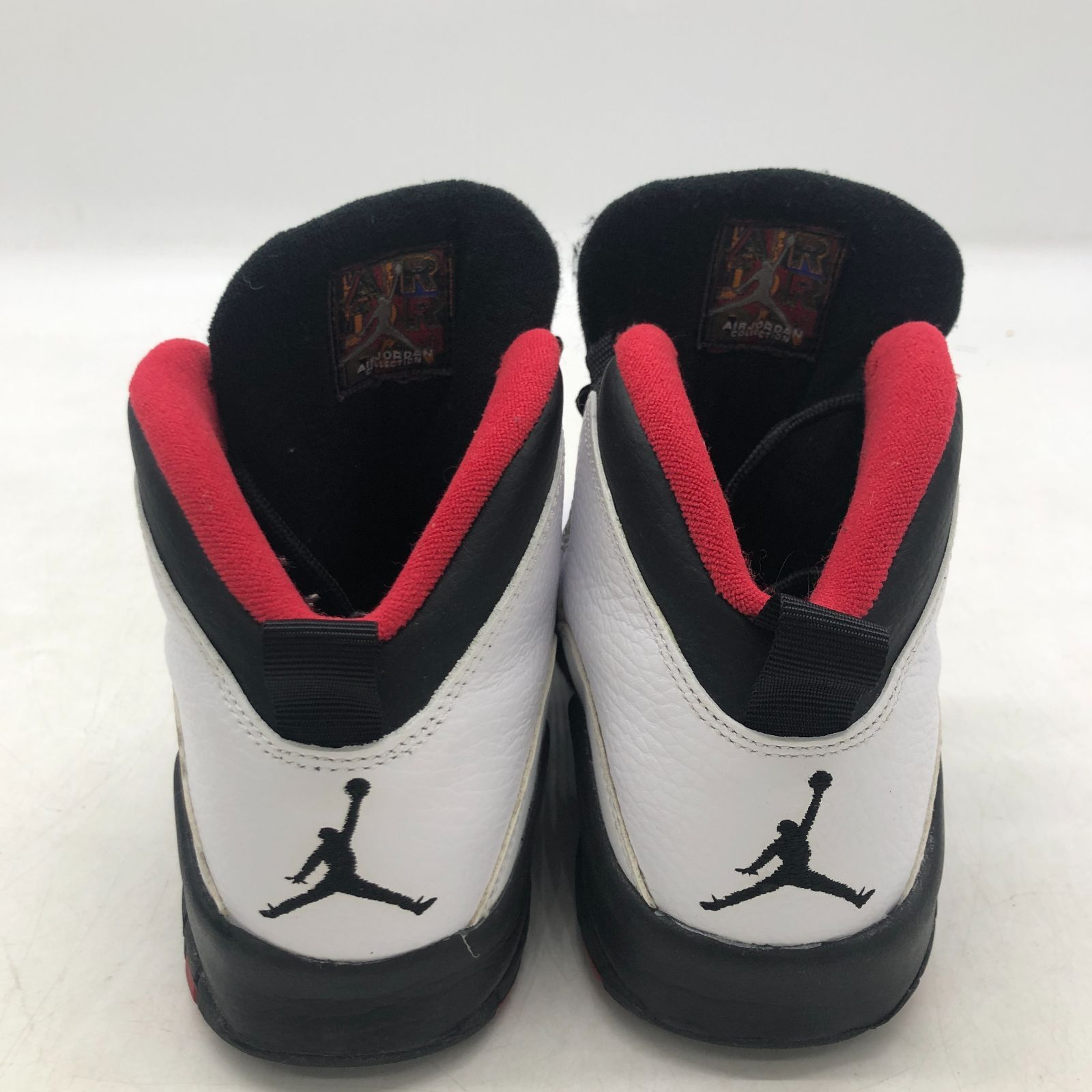 04m2478∞ NIKE ナイキ AIR JORDAN 10 RETRO BG Double Nickel エアジョーダン 10 レトロBG  ダブルニッケル 310806-102 ホワイト/ブラック-トゥルー レッド 24.0ｃｍ スニーカー 箱あり 中古品