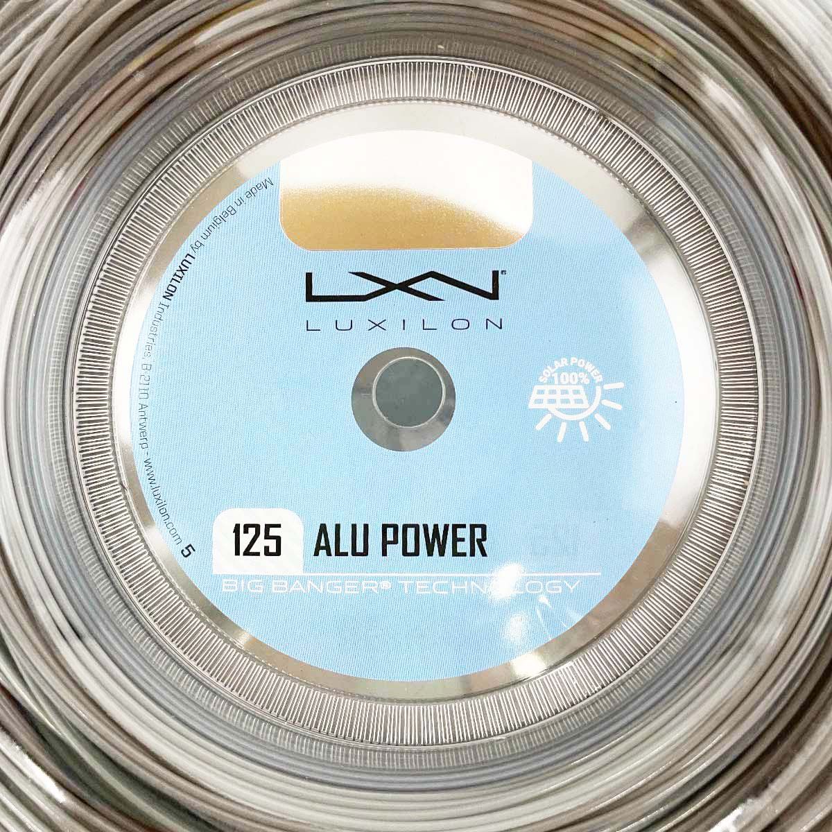 LUXILON ルキシロン ポリエステル ALU POWER アルパワー 125 硬式 テニス ストリング ガット 220m ロール シルバー WRZ990100SI LLC-HASEGAWATOSO_COM