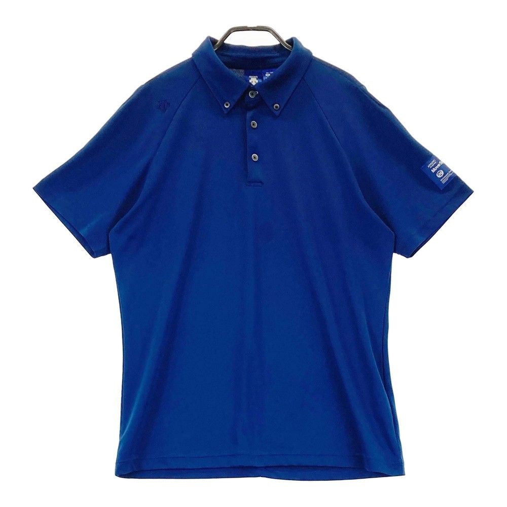 サイズ：O DESCENTE GOLF デサントゴルフ 半袖ポロシャツ ブルー系