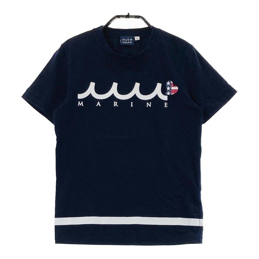muta MARINE 半袖シャツ S ネイビー MUTA MARINE ムータマリン × マイメロディ 半袖Tシャツ ネイビー