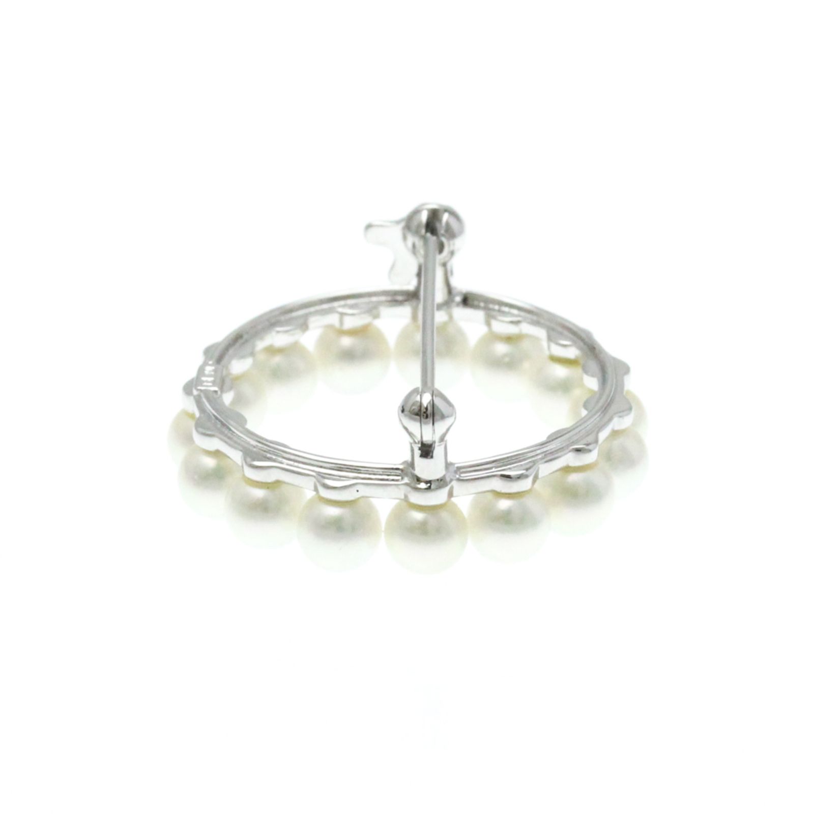 ミキモト(Mikimoto) パール ブローチ シルバー 真珠 ブローチ