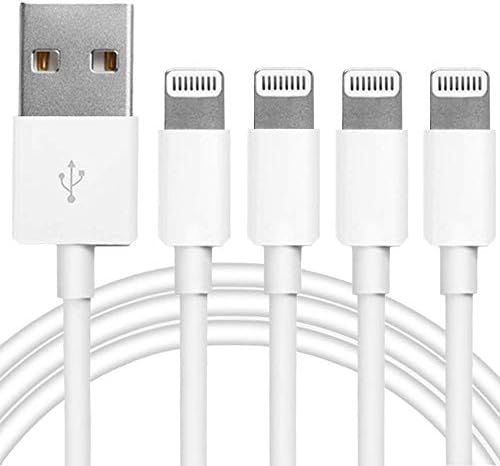 4本パック オリジナル Apple MFi認証 充電器 Lightning - USB充電ケーブル 6フィートコード iPhone 14|13|12|11 Pro|11|XS MAX|XR|8|7|6s Plus iPad Pro|A