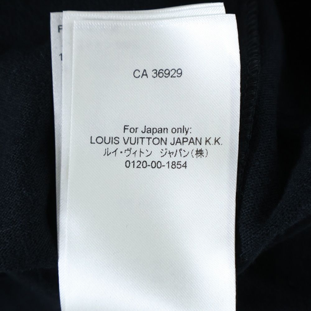 LOUIS VUITTON ルイヴィトン 23AW コントラスト トリム LVチェーン装飾 クルーネック 半袖 ノースリーブ Tシャツ カットソー ゴールド金具 ブラック|ホワイト RW232W OB0 FPJT08 WWW_MORNINGWALKER_COM