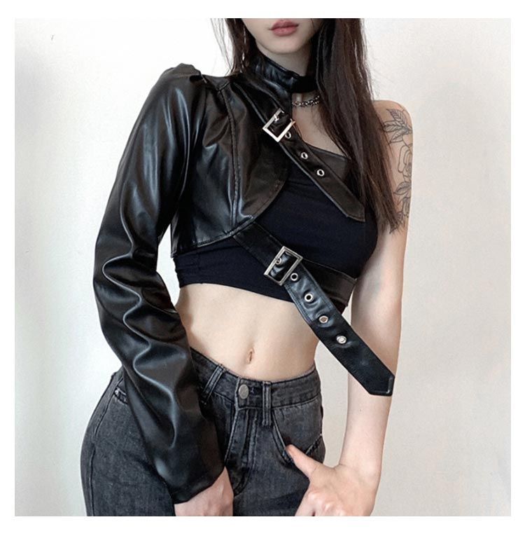 SHEIN♡ワンショルダー ピンク トップス♡ダンス舞台ショー衣装 SHEIN♡ワンショルダー ピンク トップス♡ダンス舞台ショー衣装